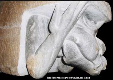 Fotografía: Proponga a vender Escultura Granito - SUPPORT DE CHEMINEE - Contemporáneo
