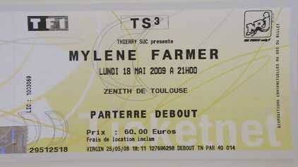 Fotografía: Proponga a vender Billetes de concierto CONCERT MYLENE FARMER - ZENITH DE TOULOUSE LUNDI 18 MAI 2009