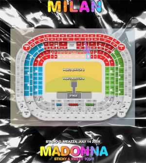 Fotografía: Proponga a vender Billetes de concierto MADONNA STICKY&SWEET TOUR 14/07/09 - MILANO SAN SIRO