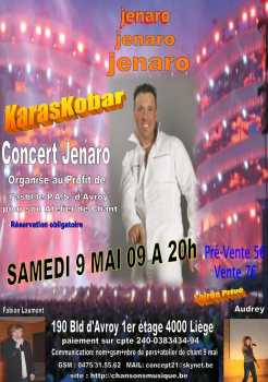 Fotografía: Proponga a vender Billete de concierto CONCERT JENARO & FABIAN LAUMONT 9 MAI 09 A 20H - LE KARASKOBAR