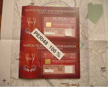 Fotografía: Proponga a vender Billetes para acontecimiento deportivo UEFA CHAMPIONS LEAGUE FINAL 2009 ROME - 2 TICKETS - ROME