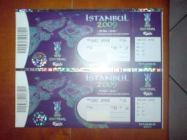 Fotografía: Proponga a vender Billetes para acontecimiento deportivo FINAL UEFA 2009 - ISTANBUL