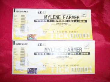 Fotografía: Proponga a vender Billetes de concierto CONCERT MYLENE FARMER - STADE DE FRANCE