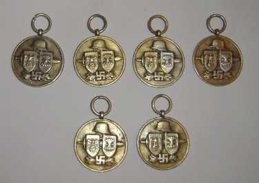 Fotografía: Proponga a vender 6 Medallas Condecoración militar - Entre 1939 y 1945