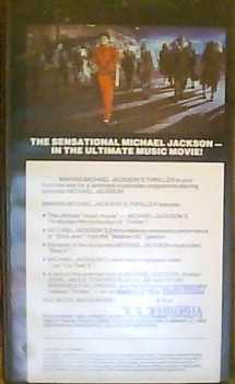 Fotografía: Proponga a vender VHS Música y Concierto - POP rock - MAKING MICHAEL JAKSONS THRILLER - JOHN LANDIS