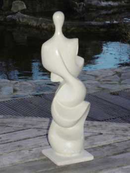 Fotografía: Proponga a vender Estatua Mármol - SCULPTURE DARIUS (FEMME POISSON ( MAQUETTE ) - Contemporáneo