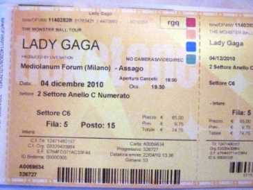 Fotografía: Proponga a vender Billetes de concierto LADY GAGA - MILANO