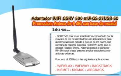 Fotografía: Proponga a vender Equipamiento rede GSKY - GSKY 27 USB