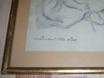 Fotografía: Proponga a vender Dibujo KINDERPORTRAIT VON CARL FISCHER 1913 - Siglo XX
