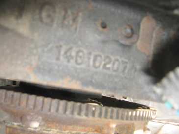 Fotografía: Proponga a vender Parte y accesorio CHEVROLET - CHEVROLET ENGINE NUMBER: MG 14010207