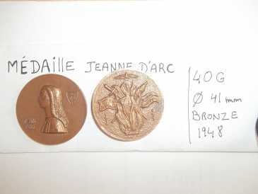 Fotografía: Proponga a vender 4 Medallas JEANNE D'ARC ET CHARLES 7 - Medalla recuerdo - Entre 1917 y 1939