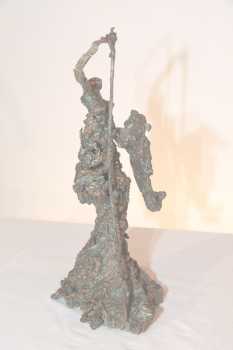 Fotografía: Proponga a vender Estatua Bronce - GUERRIERE MASSAI - Contemporáneo