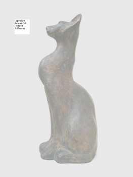 Fotografía: Proponga a vender Estatua Bronce - CHAT EGYPTIEN - Contemporáneo