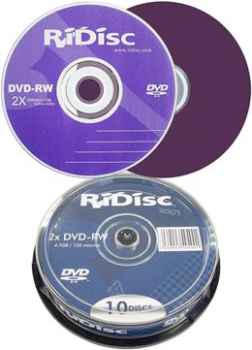 Fotografía: Proponga a vender Consumible RIDISC - CAKEBOX DE 10 DVD -RW 4,7 GO 2X