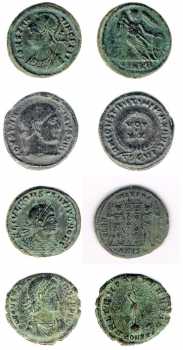Fotografía: Proponga a vender Moneda romana 4 PIECES CONSTANTIN I ET CONSTANCE II CESAR