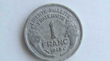 Fotografía: Proponga a vender Moneda UN FRANC 1948