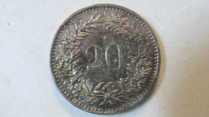 Fotografía: Proponga a vender Moneda real 20  CENTIMES  1969