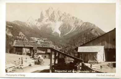 Fotografía: Proponga a vender Fotografía / cartele PRAGSERTHAL ITALIEN - FOTOGRAFIE AUF KARTON UM 189 - Paisaje