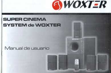 Fotografía: Proponga a vender Cable y materiale WOXTER - SUPER CINEMA SYSTEM