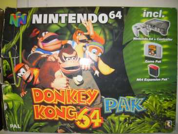 Fotografía: Proponga a vender Consola de juego NINTENDO - PAK N64 + DONKEY + MEMORY