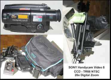 Fotografía: Proponga a vender Videocámara SONY HANDYCAM - SONYHANDYCAM VIDEO8 CCD-TR66 NTSC 26X +ACCESSORIES