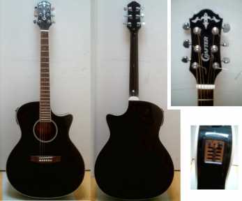 Fotografía: Proponga a vender Guitarra CRAFTER - EG140CEQ/BK