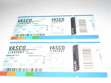 Fotografía: Proponga a vender Billete de concierto TOUR VASCO ROSSI BARI 10 LUGLIO 2007 - BARI