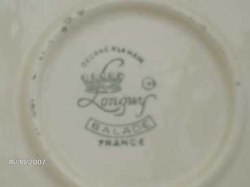 Fotografía: Proponga a vender Porcelana LONGWY - Plato