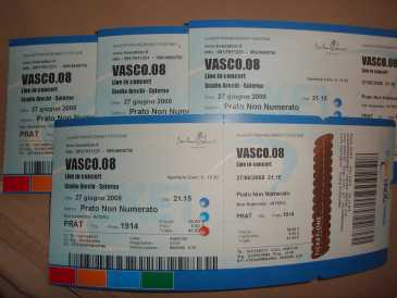Fotografía: Proponga a vender Billetes de concierto CONCERTO VASCO ROSSI 27/06/08 - SALERNO