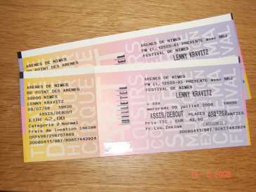 Fotografía: Proponga a vender Billetes de concierto LENNY KRAVITZ ET ASA - ARENES DE NIMES