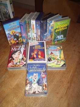 Fotografía: Proponga a vender 12 VHS Animación - Dibujos animados - BAMBI-ARISTOCHATS-BELLE ET LE CLOCHARS ECT... - WALT DISNEY